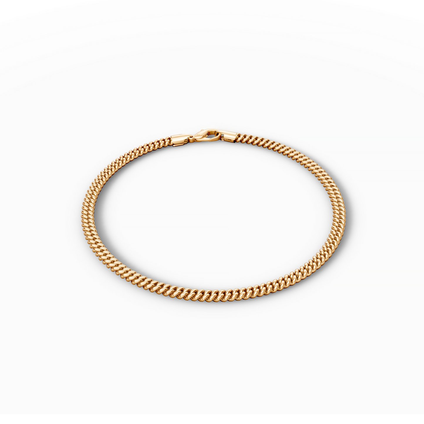 Cuban Link Pulsera Dorada 2MM