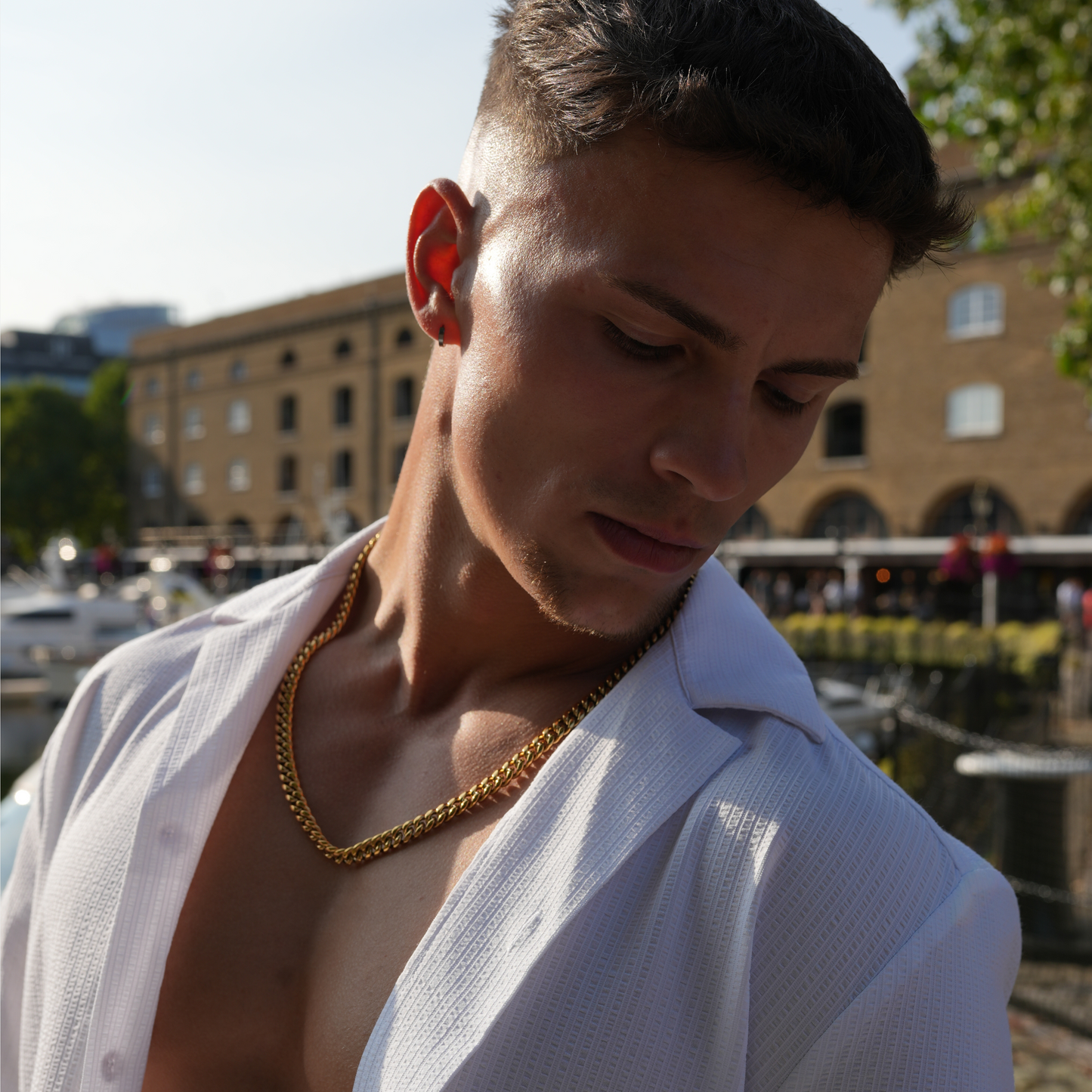 Cuban Link Naszyjnik Złoty 8MM