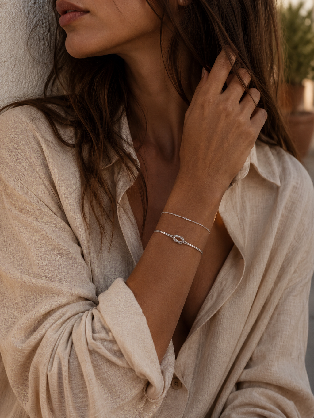 Loop Bracelet Silver