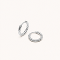 Hammered Hoops Silver