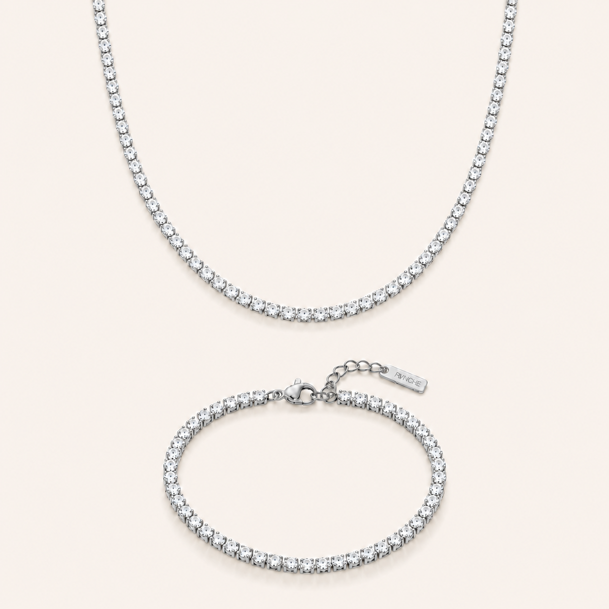 The Tennis Set Silver