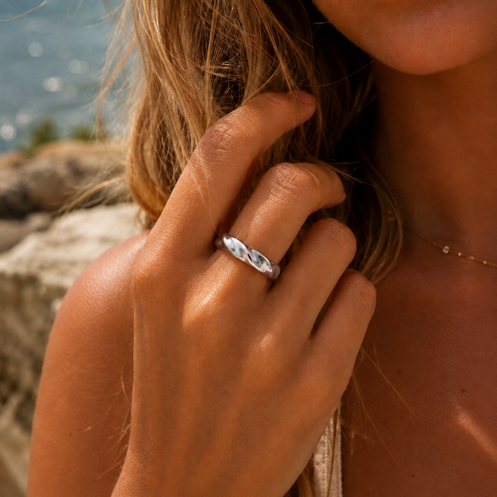 Wave Ring Silver