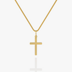 Cross Chain Pendant Gold