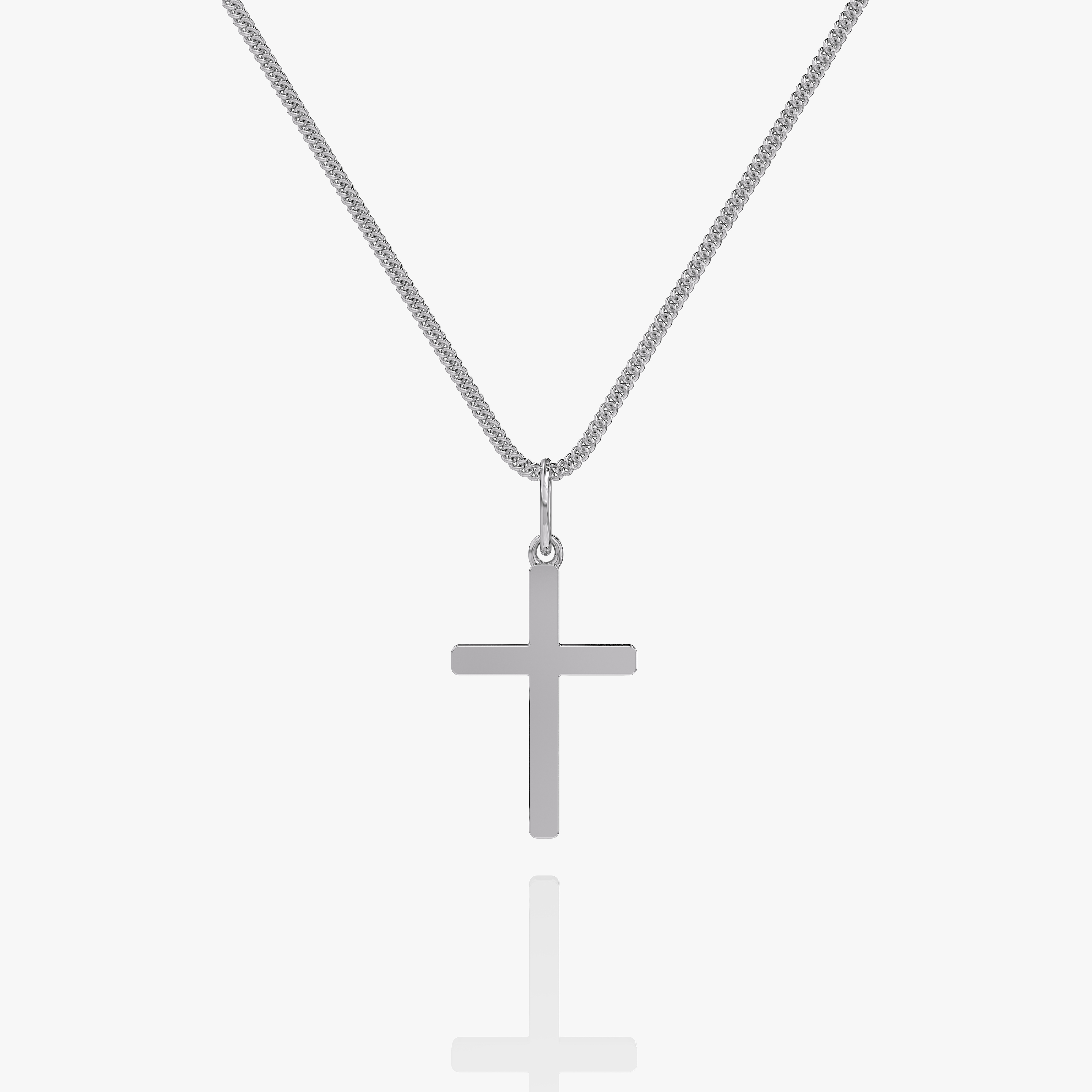 Cross x Rope Set Silver