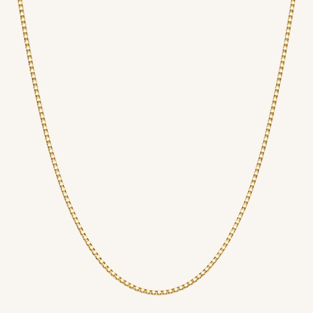 Box Necklace Gold