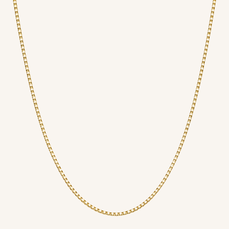 Box Necklace Gold