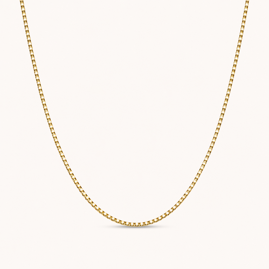 Box Necklace Gold