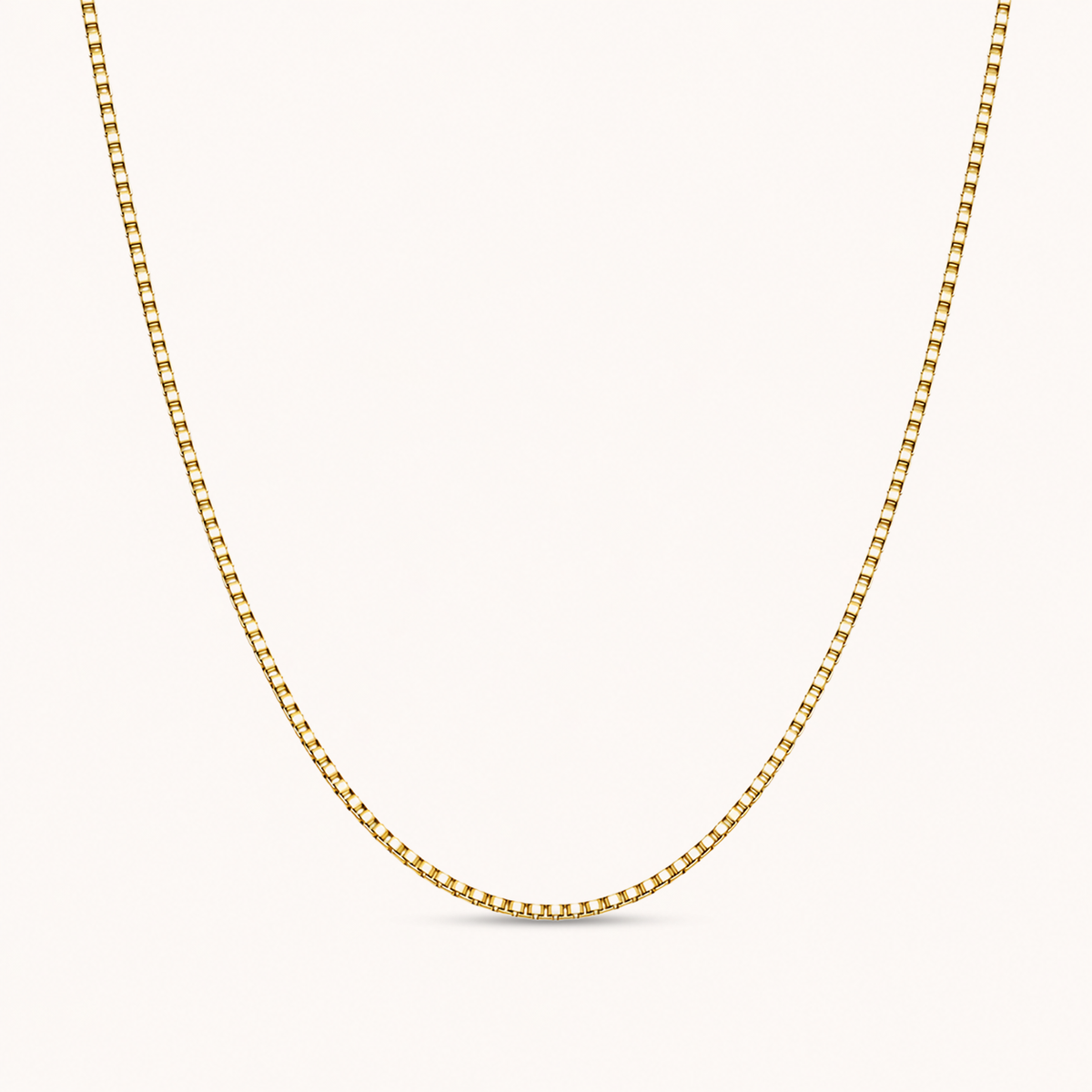 Box Necklace Gold