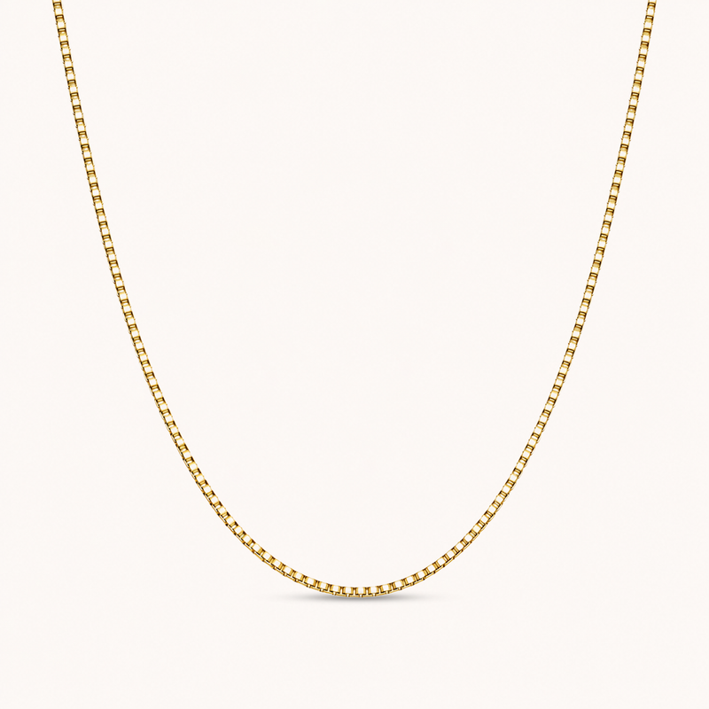 Box Necklace Gold
