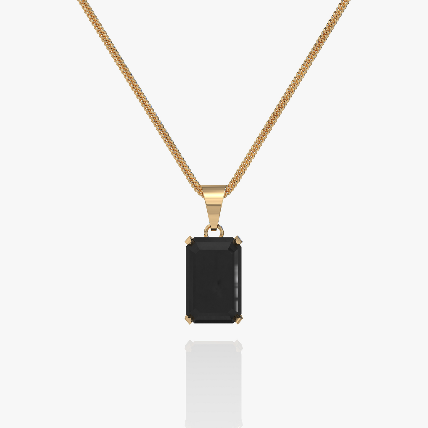Void Onyx Pendant Gold