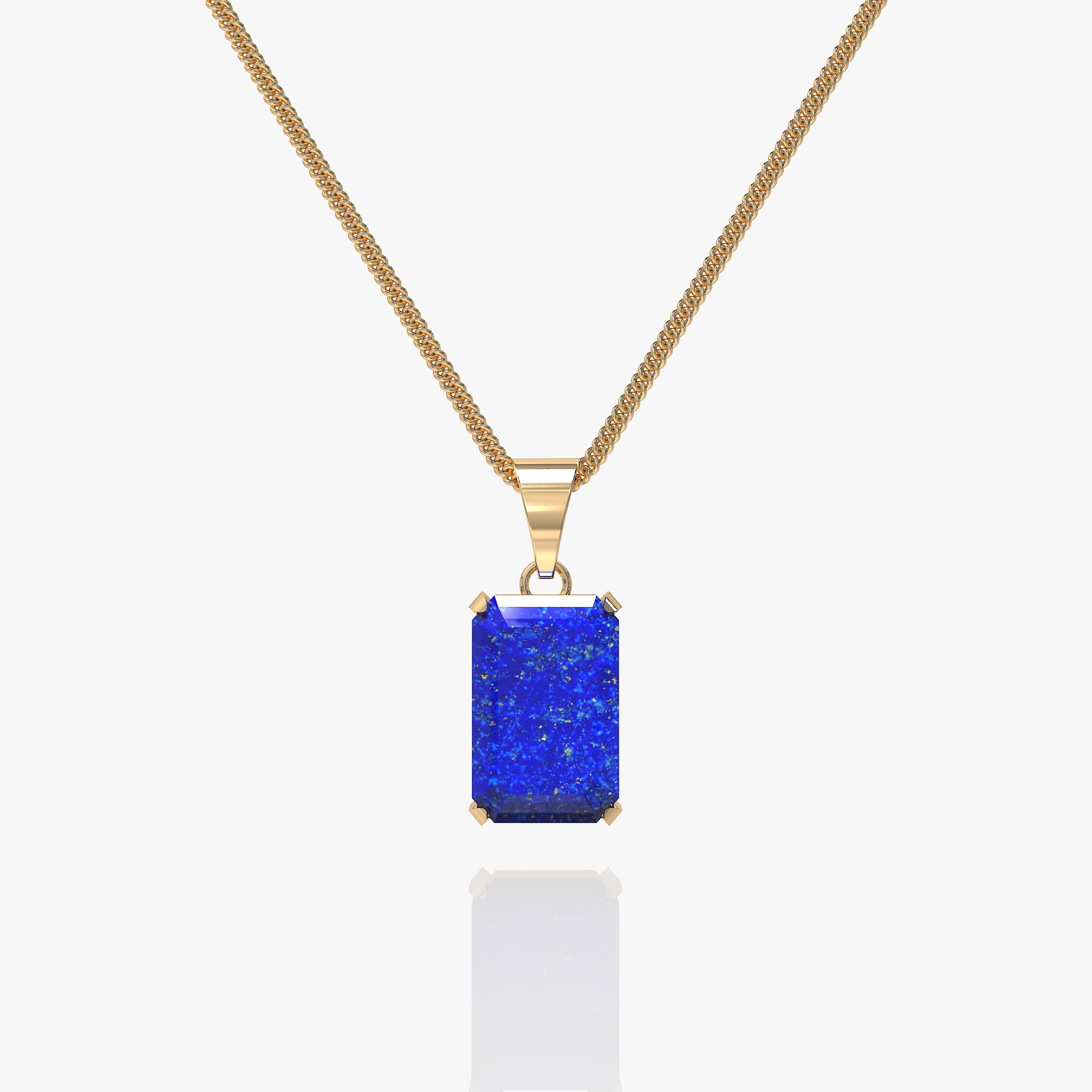 Void Lapis Pendant Gold