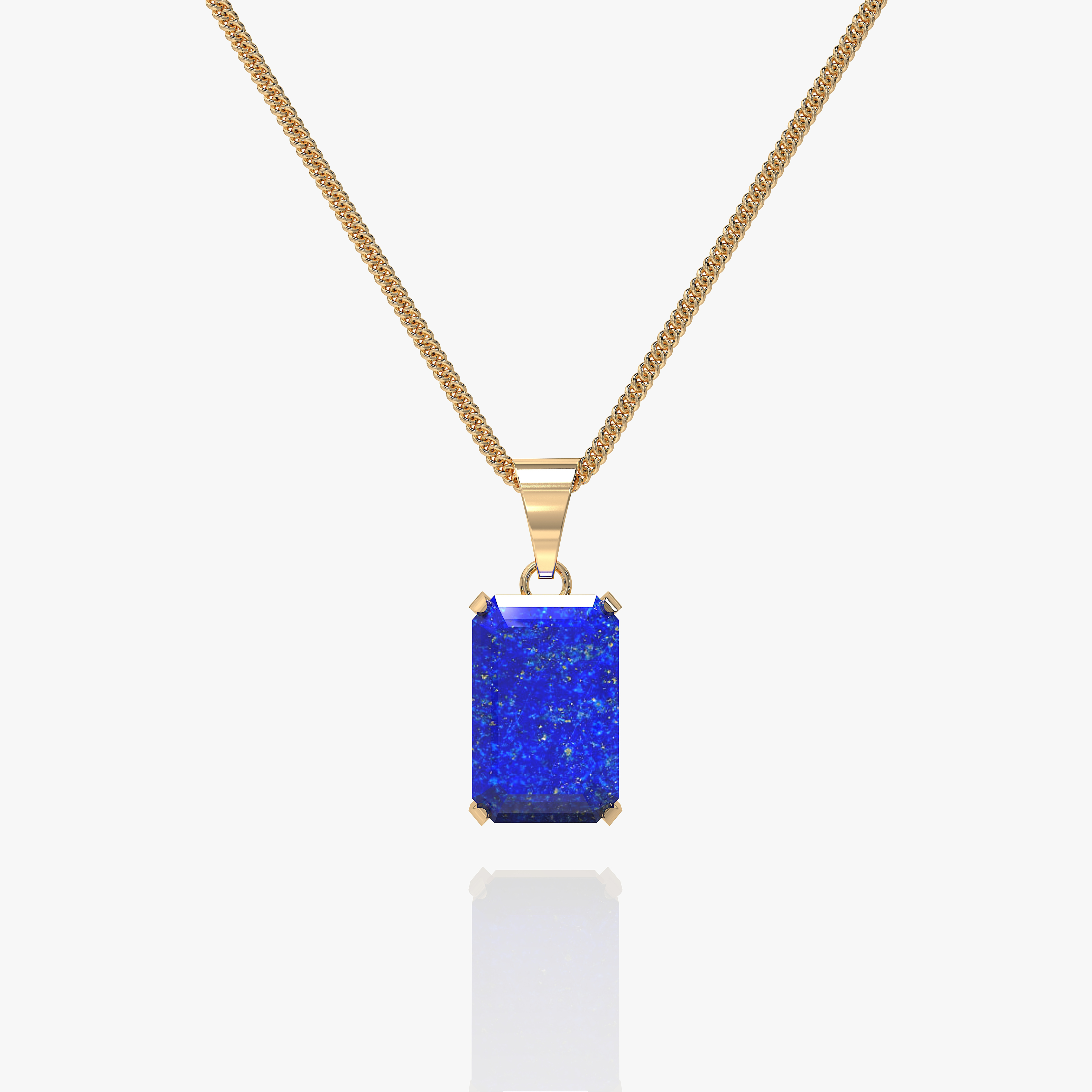 Void Lapis Pendant Gold