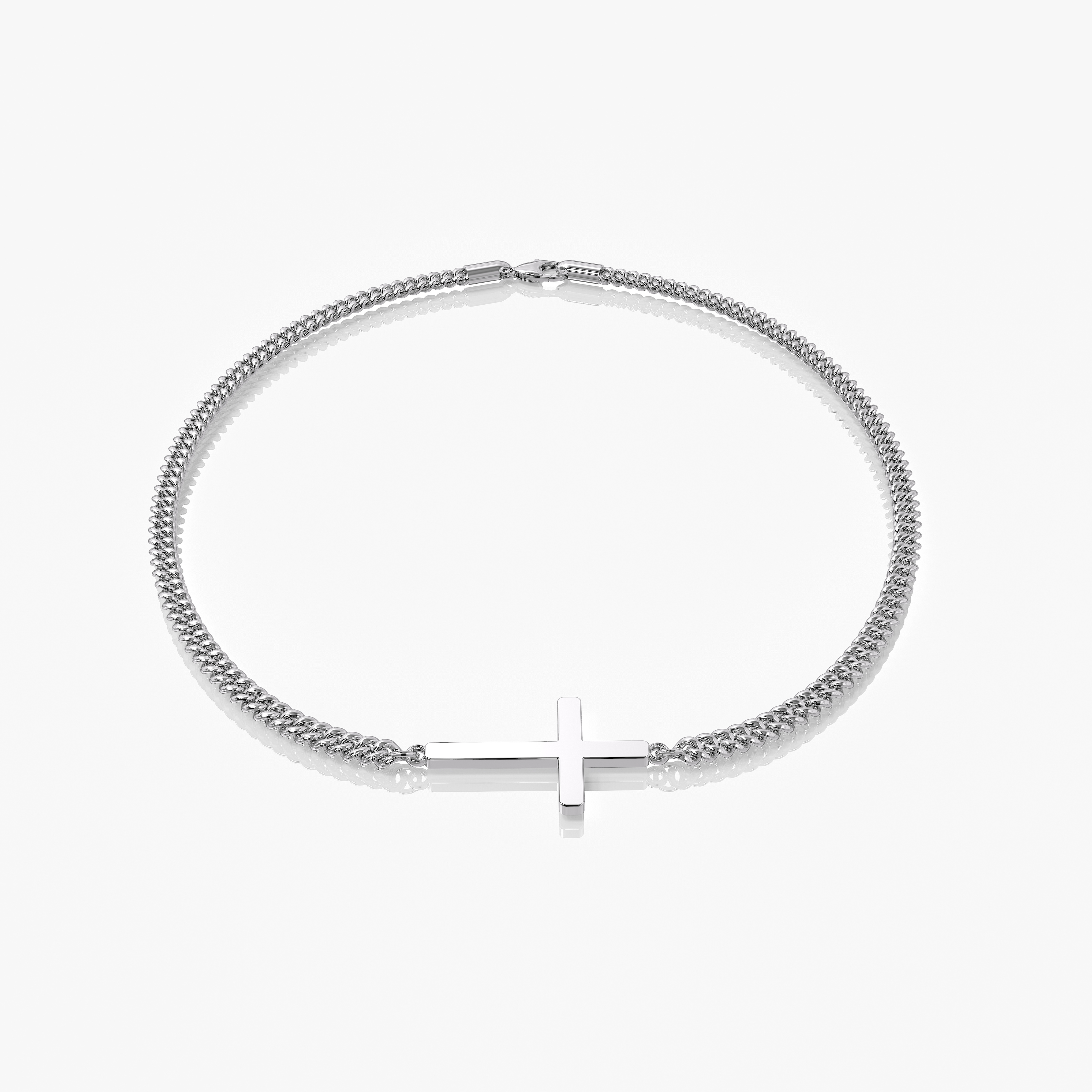 Cross Bracelet Silver