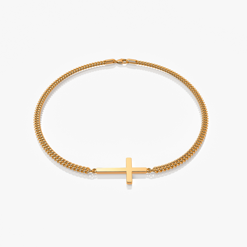 Kors Armband Guldfärgad