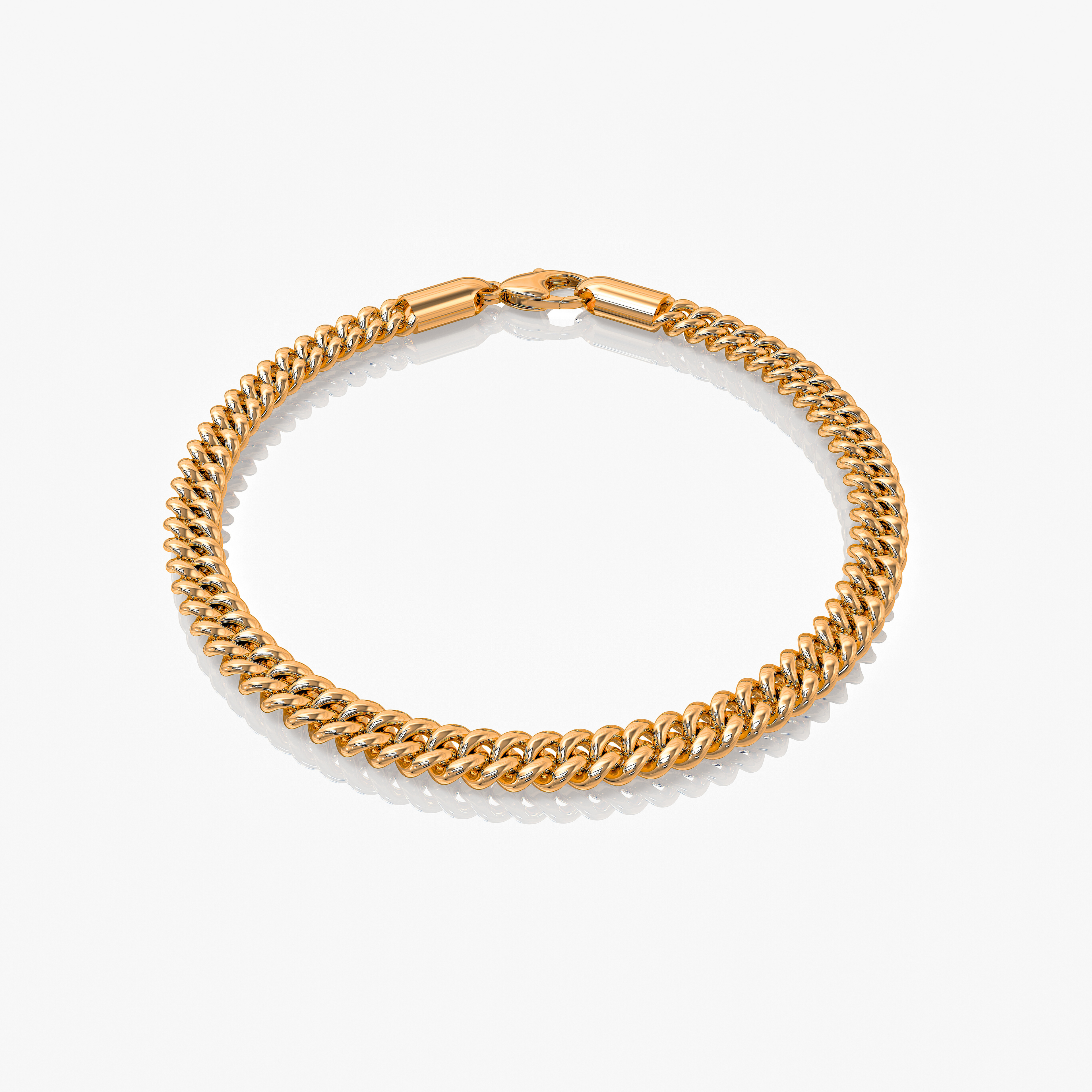 Bracelet Cuban Link Or 5MM