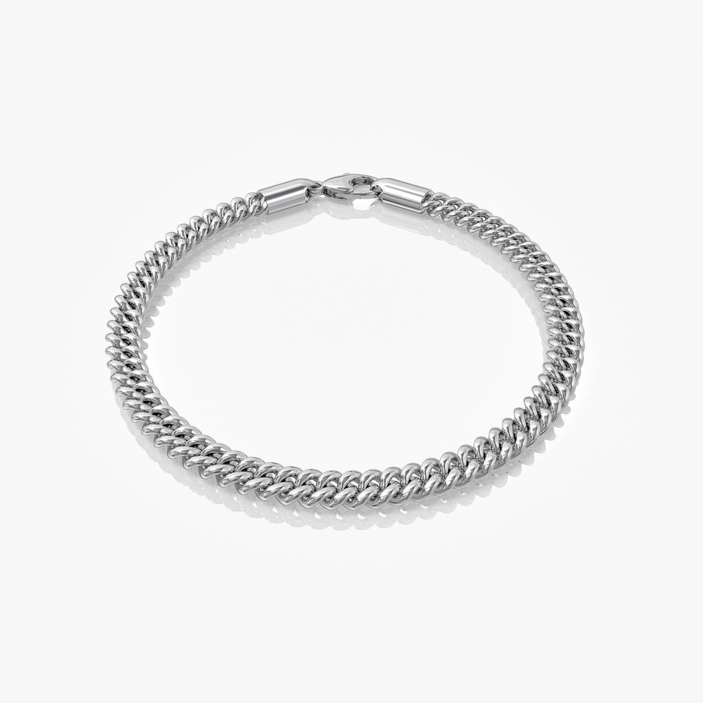 Cuban Link Bracelet Silver 5MM