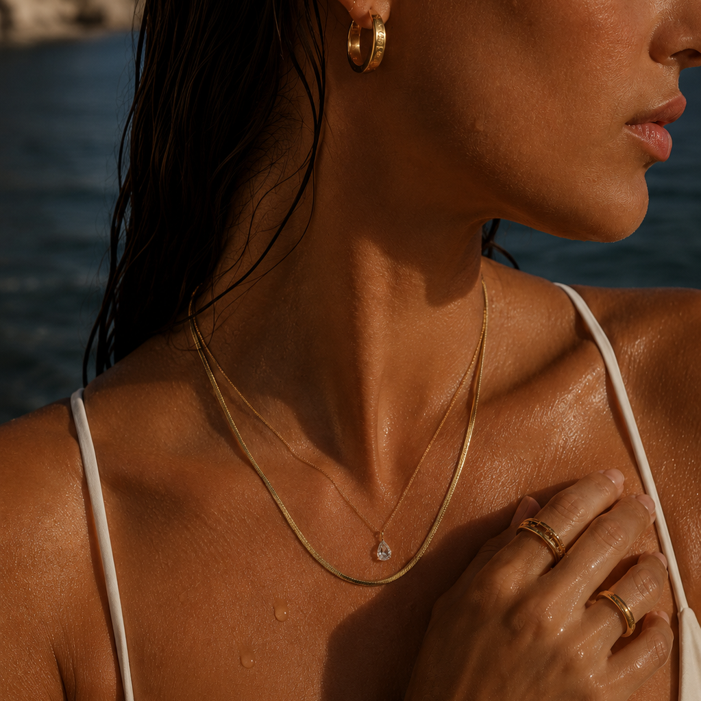 Auréa Drop Necklace Gold