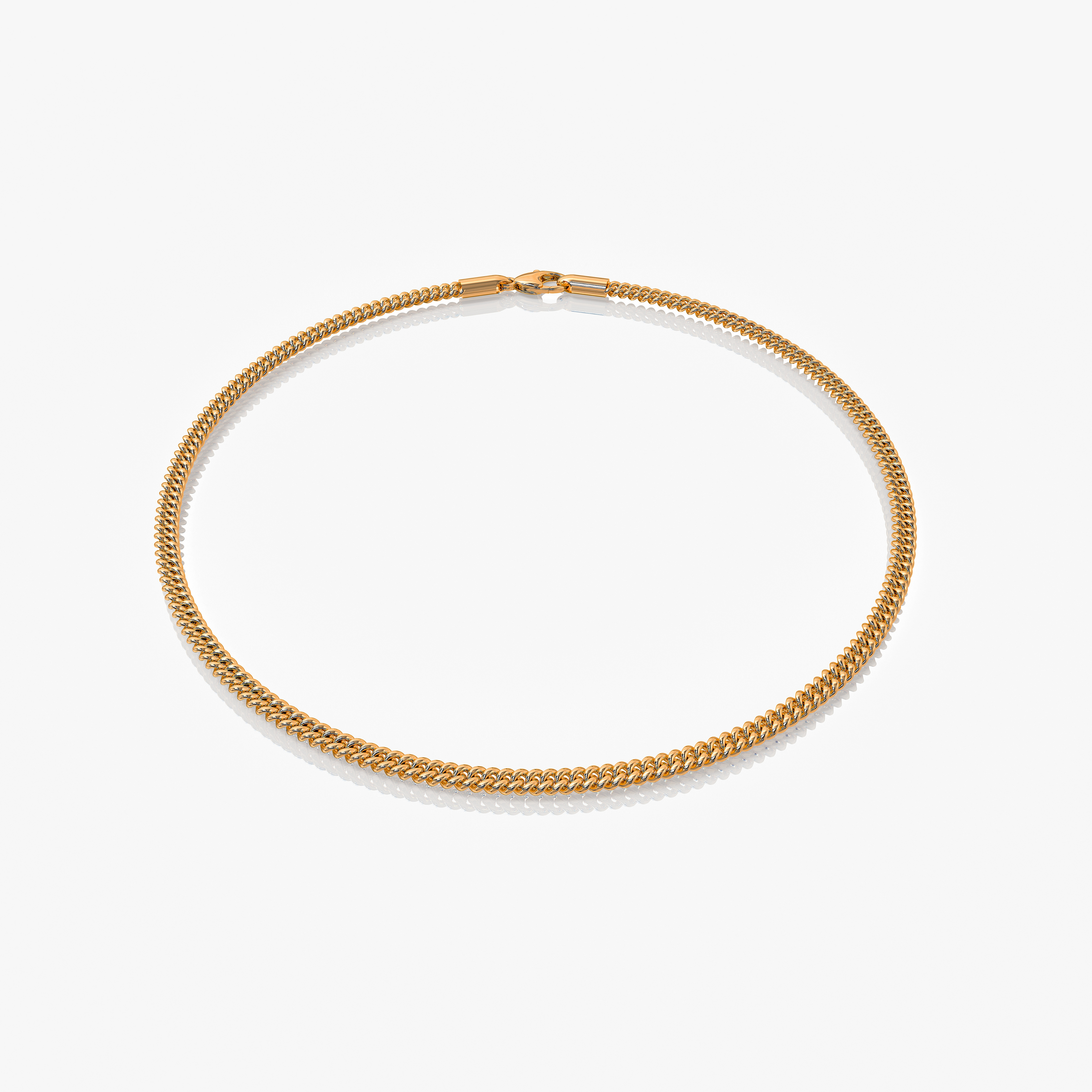 Bracelet Cuban Link Or 2MM