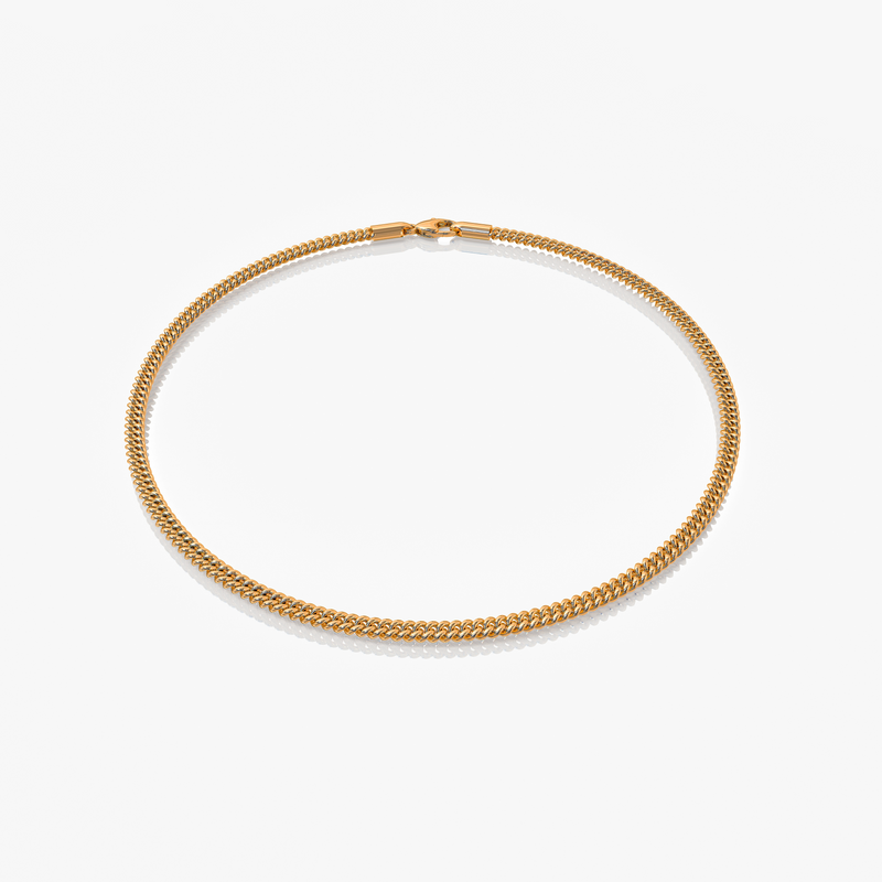 Cuban Link Armband Guldfärgad 2MM
