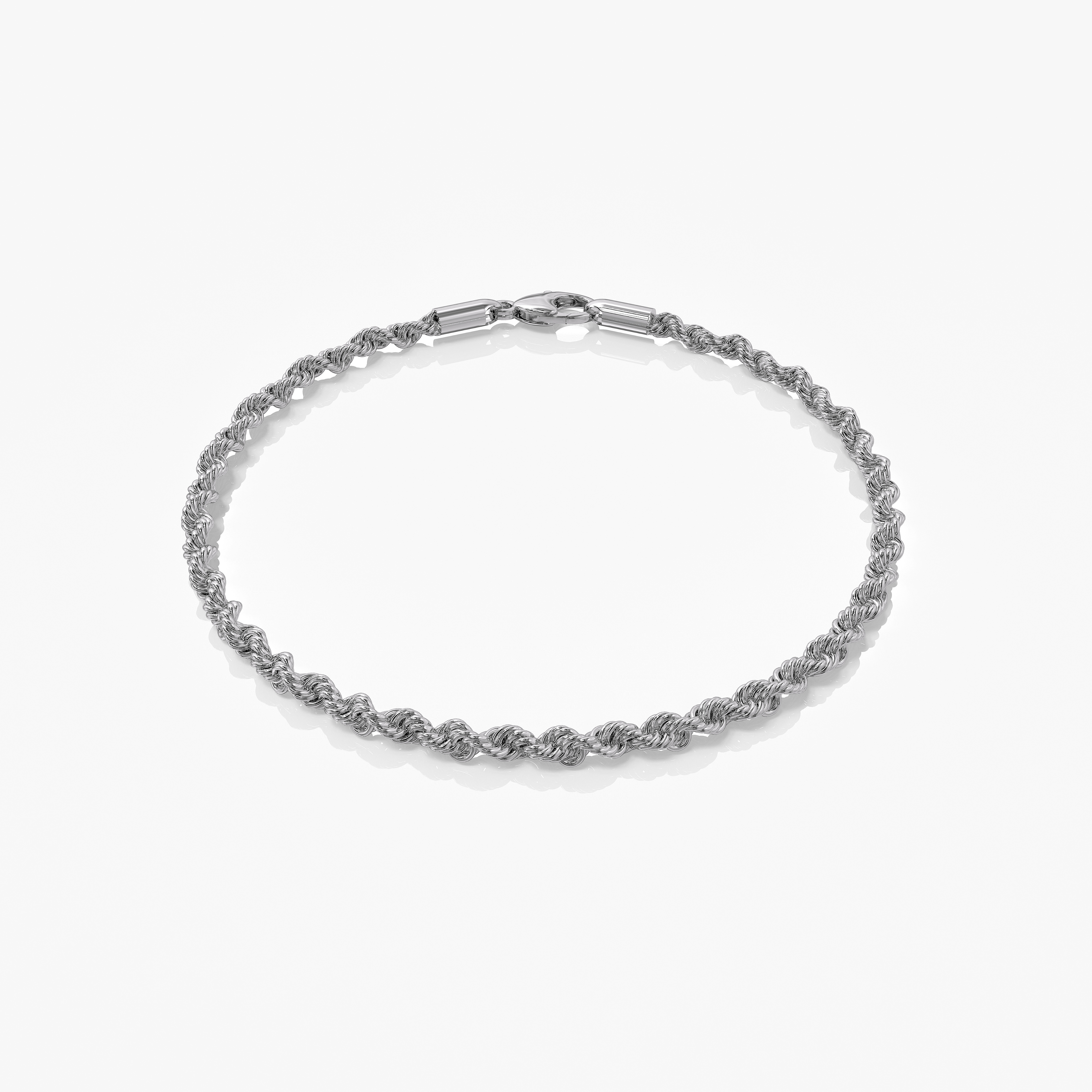 Cross x Rope Set Silver