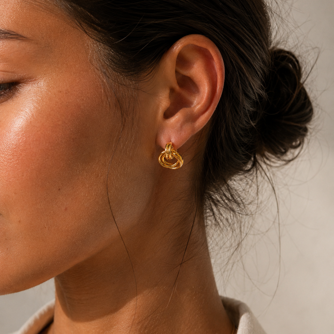 Layered Earrings Gold