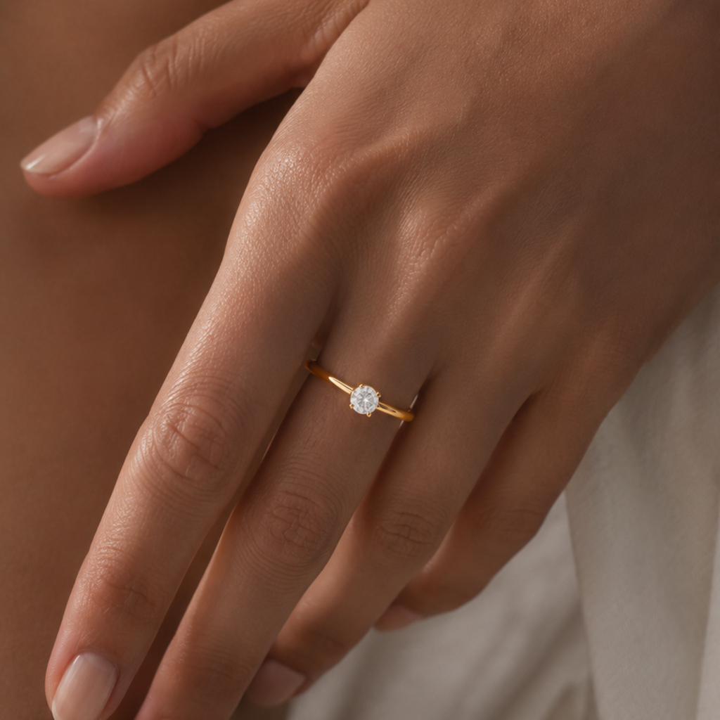 Solitaire Ring Gold