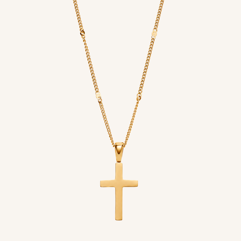 Cross Necklace Gold