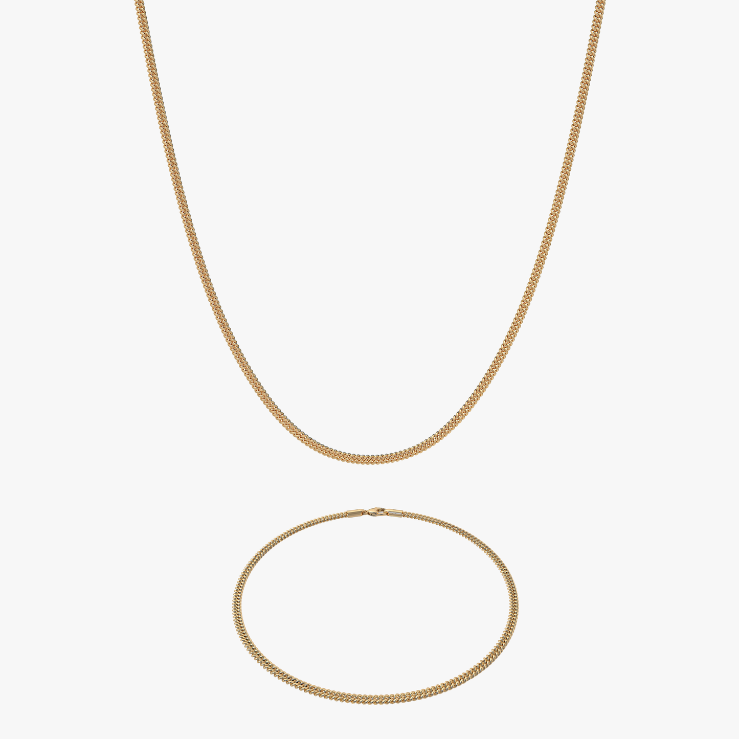 Conjunto - Cuban Dorado 2MM
