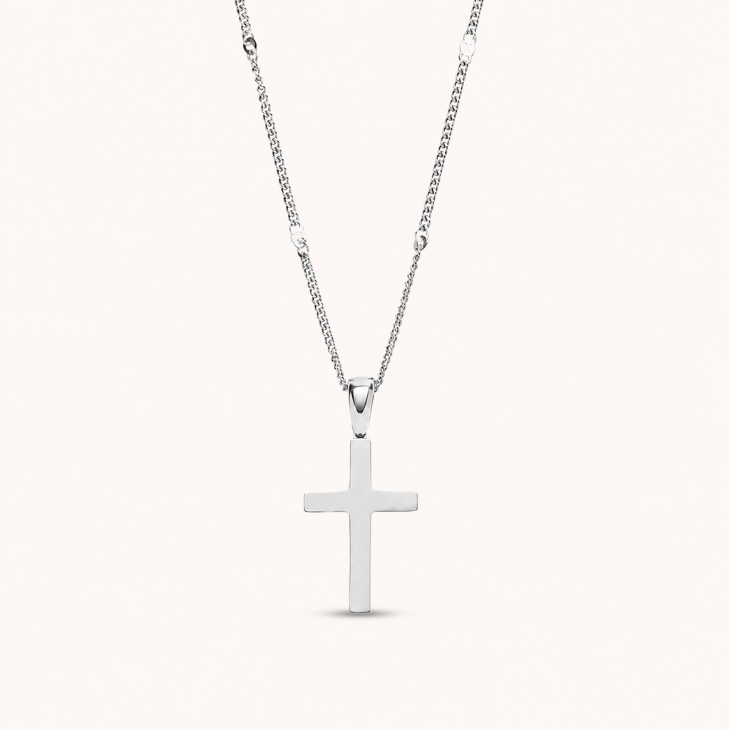 Cross Necklace Silver