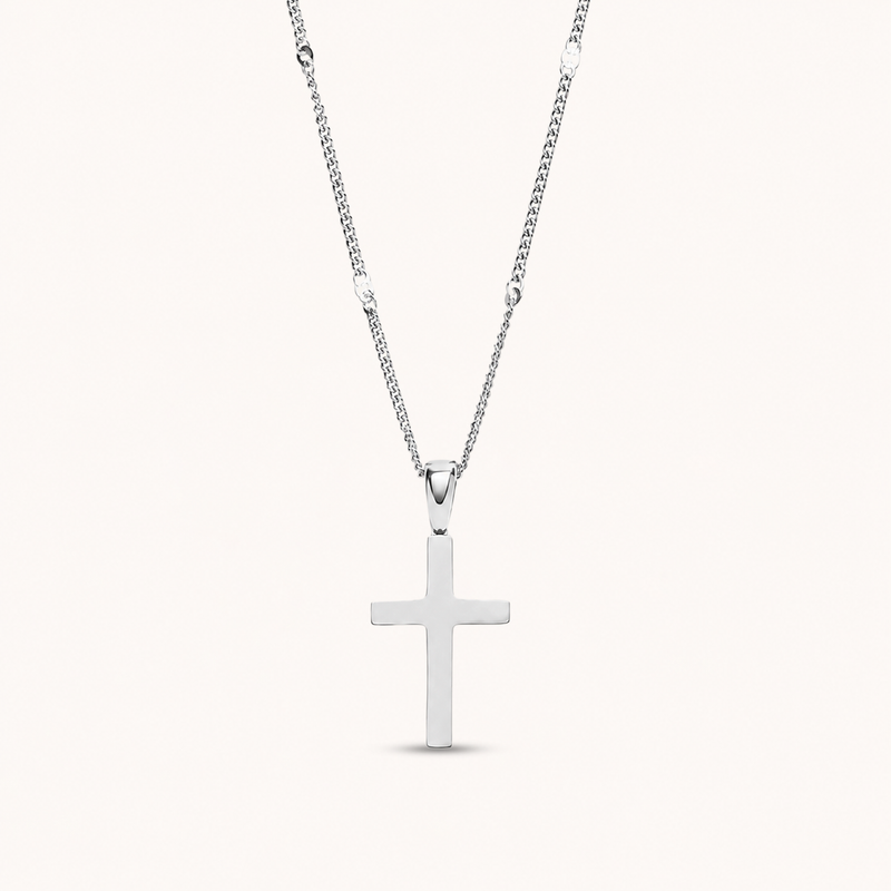Cross Necklace Silver