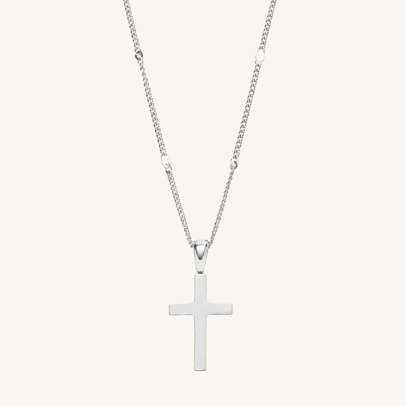 Cross Necklace Silver