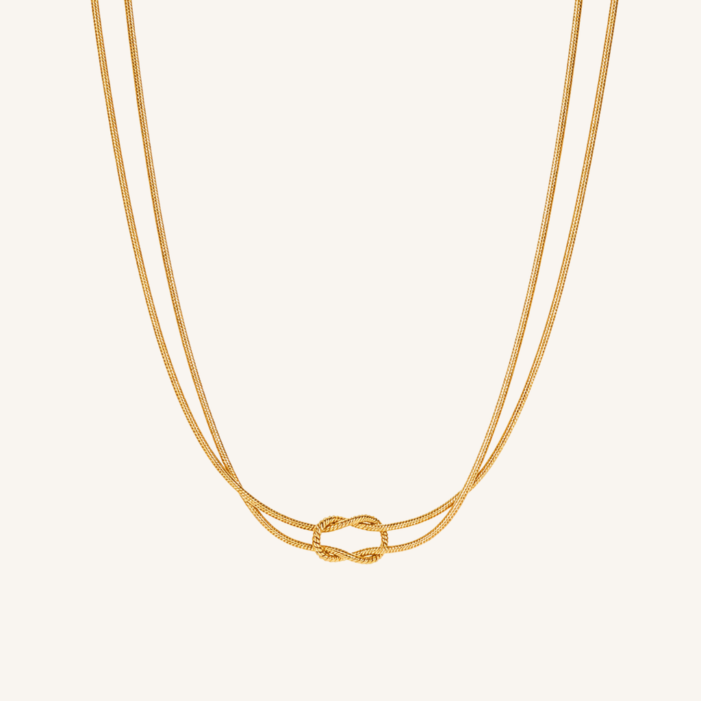 Lace Necklace Gold