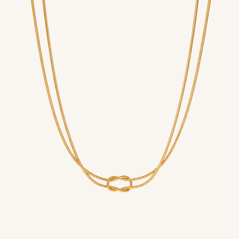 Lace Necklace Gold