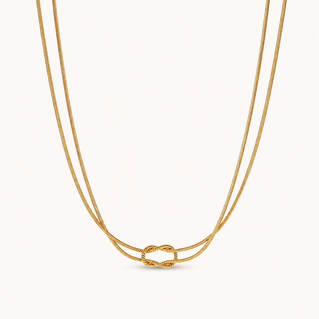 Lace Necklace Gold