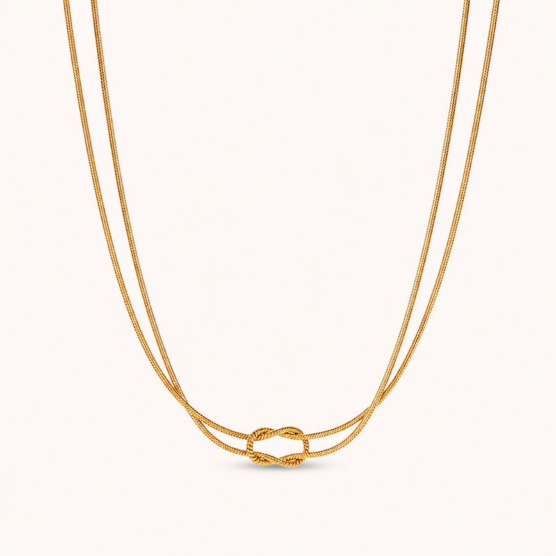 Lace Necklace Gold