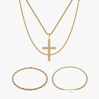 Cross x Rope Set - Gold