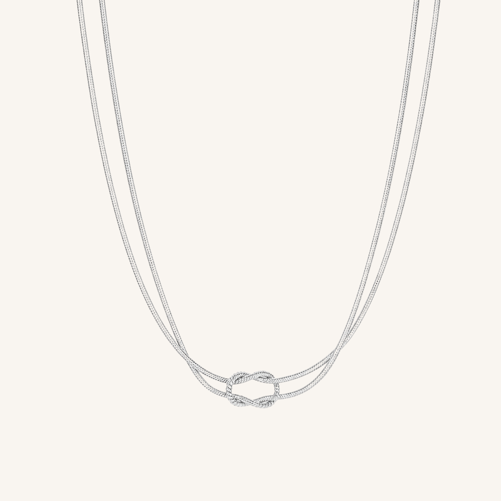 Lace Necklace Silver
