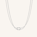 Lace Necklace Silver