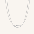 Lace Necklace Silver