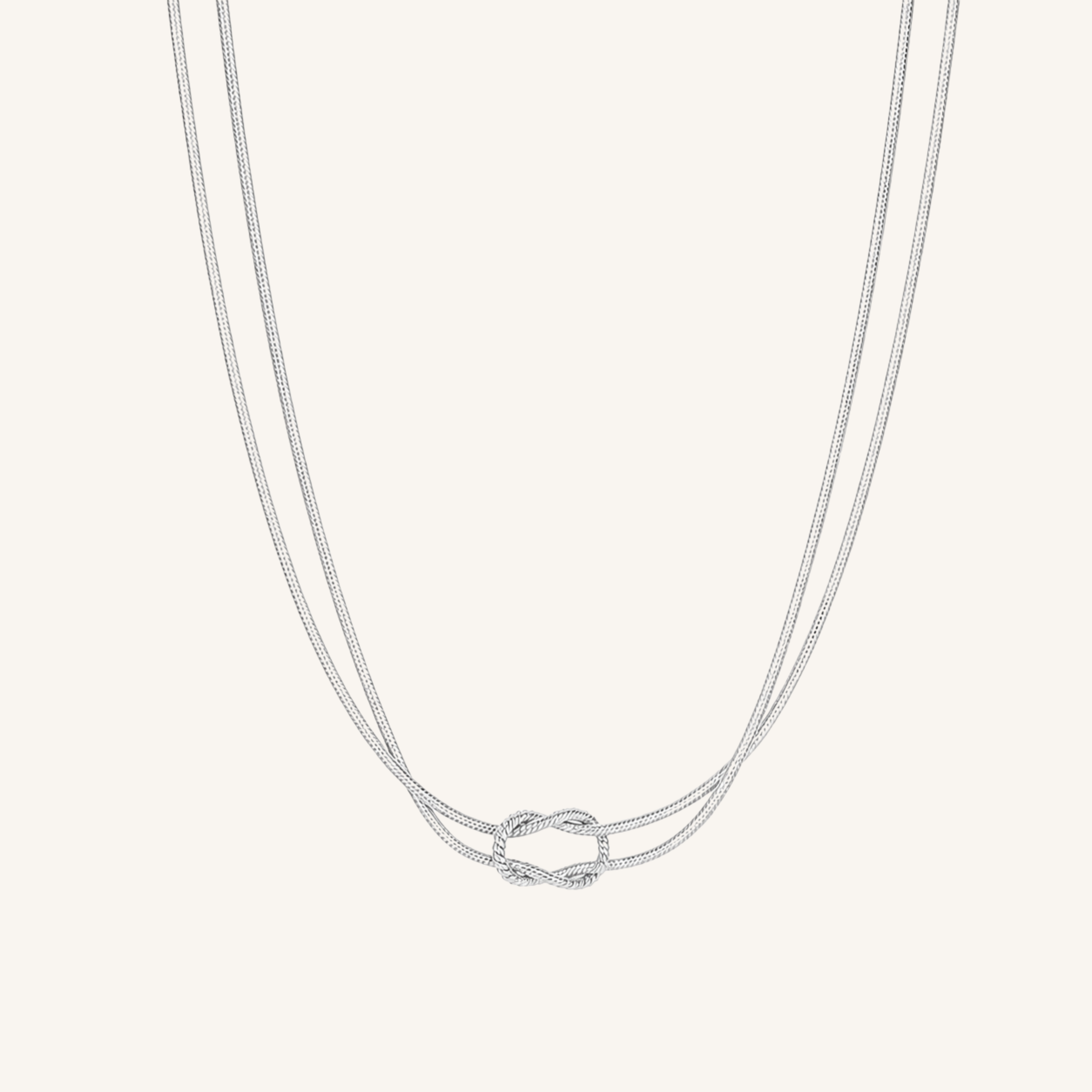 Lace Necklace Silver