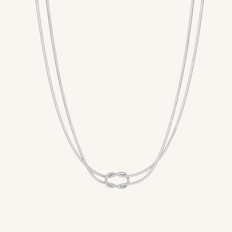 Lace Necklace Silver