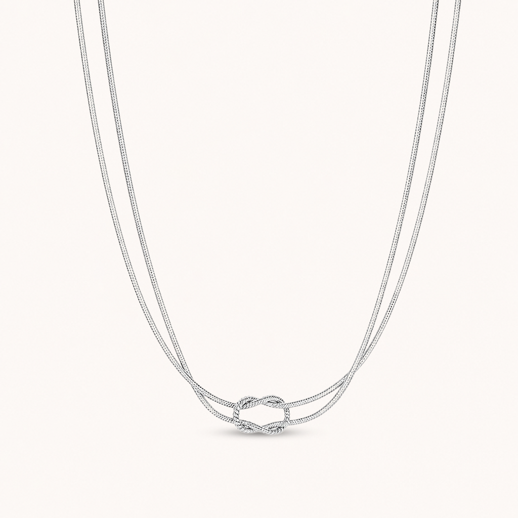 Lace Necklace Silver