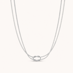 Lace Necklace Silver