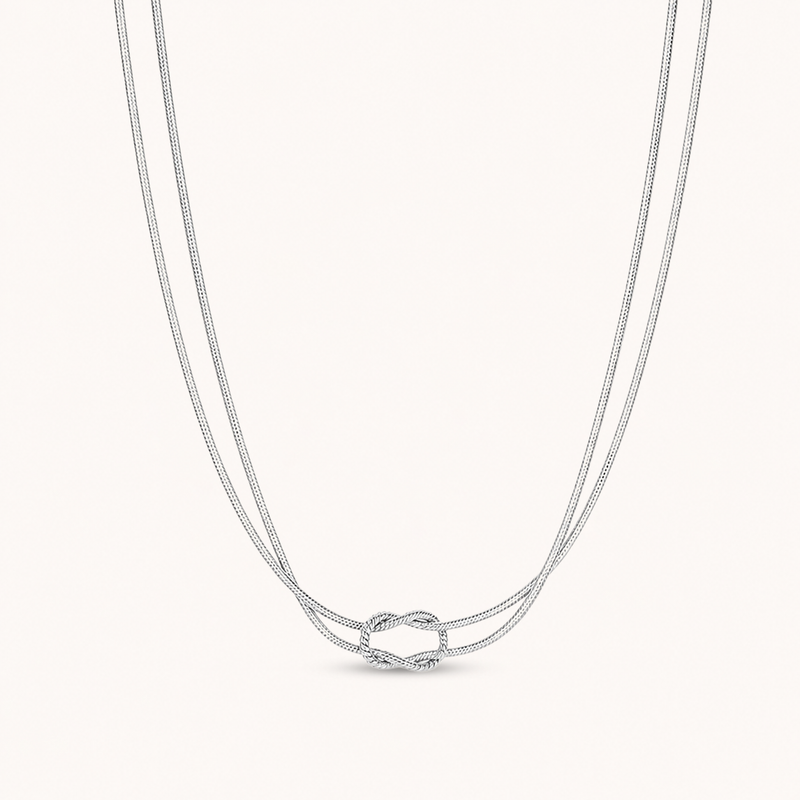 Lace Necklace Silver