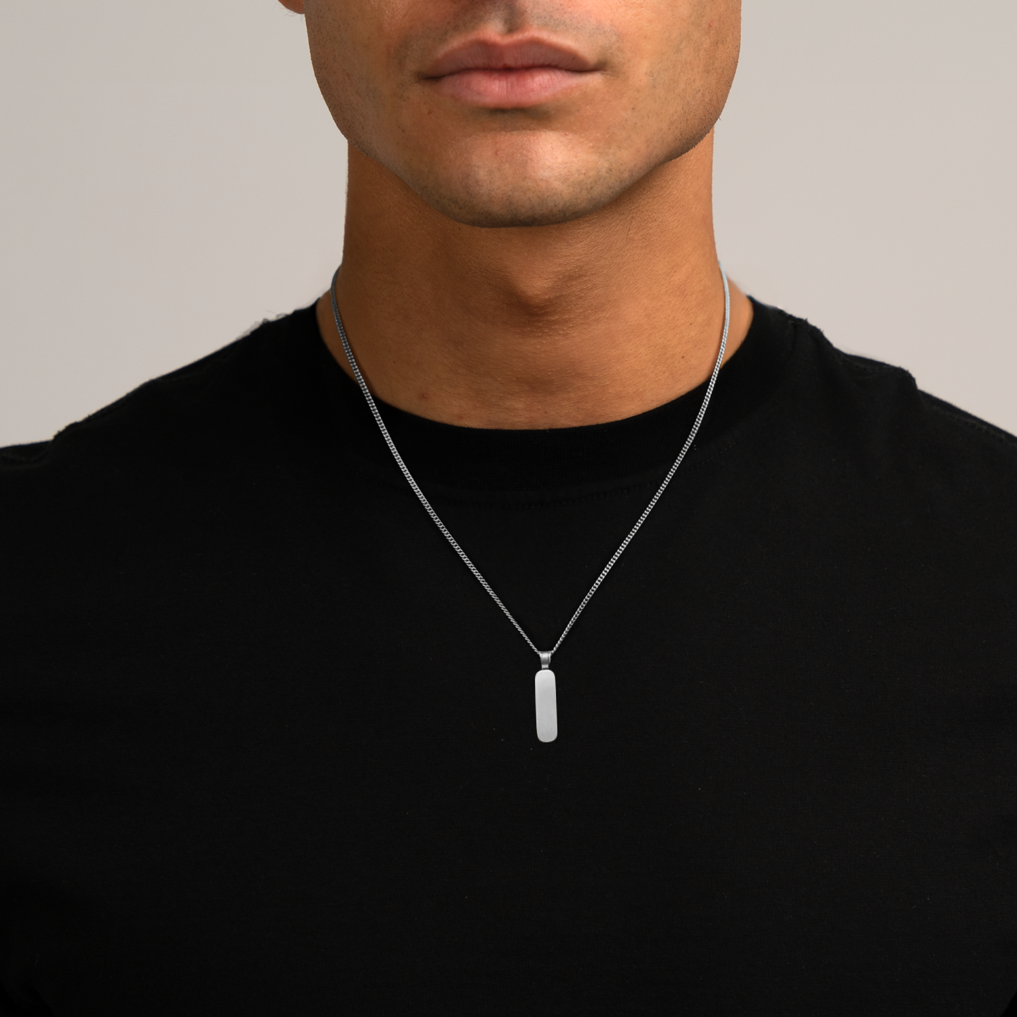 Minimal Pendant Set Silver