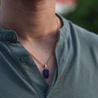 Void Lapis Pendant Gold