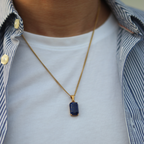 Void Lapis Pendant Gold