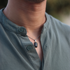 Void Onyx Pendant Silver