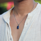 Void Lapis Pendant Silver