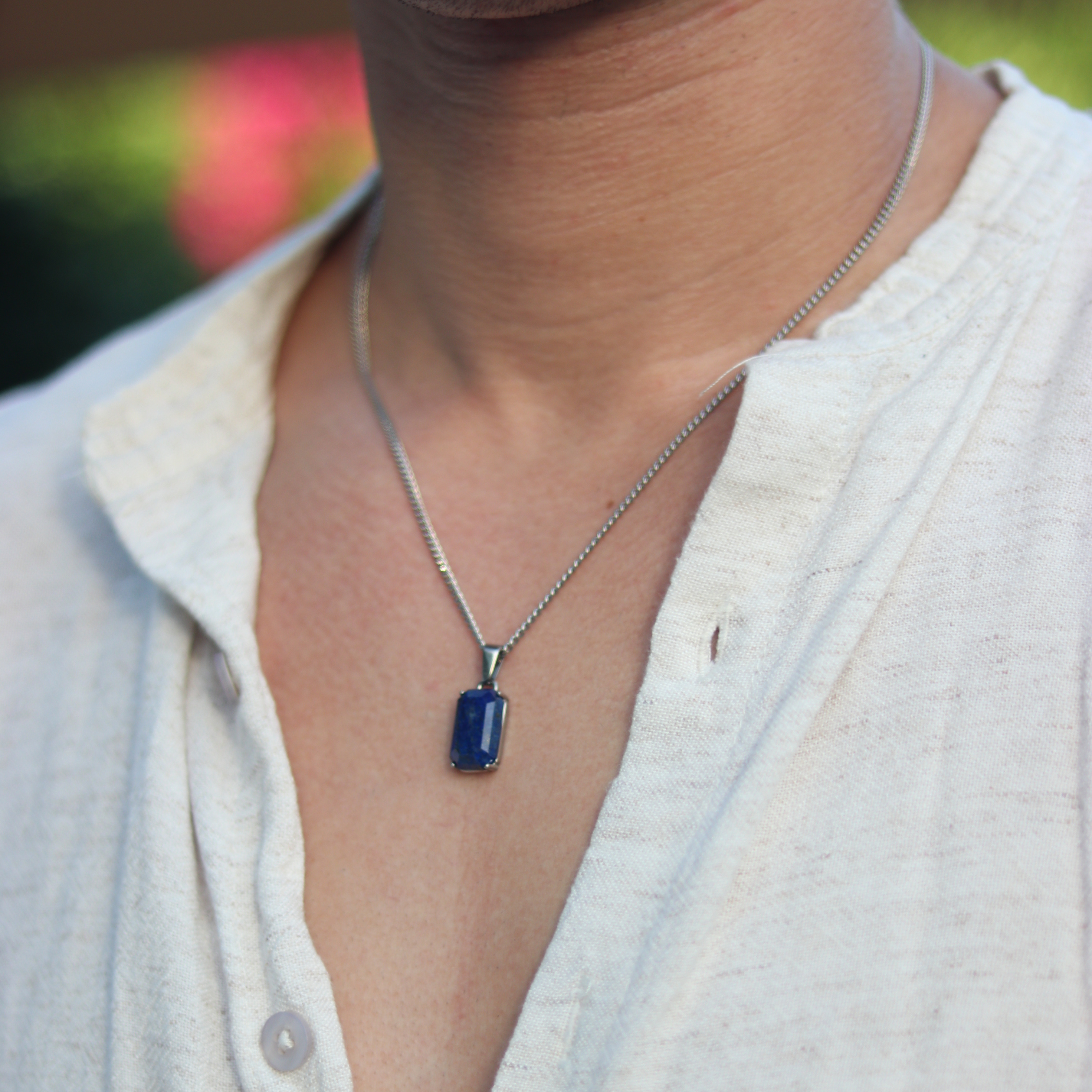 Void Lapis Pendant Silver
